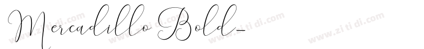 Mercadillo Bold字体转换